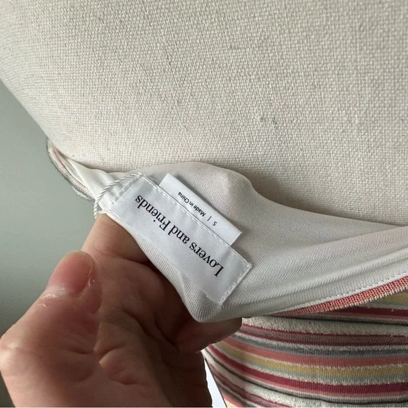 New with Tags! Lovers + Friends Lorraine Mini Dress Multi Striped Size Small - Picture 10 of 13